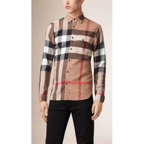 camicia flanella burberry|Camicie Burberry da uomo .